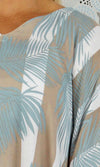 Rayon Tunic Short Leaf/Stripes