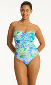 Key Largo Twist Bandeau One Piece