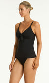 Essentials Edit Tie Front DD/E Tankini Top