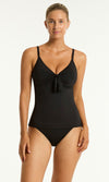 Essentials Edit Tie Front DD/E Tankini Top