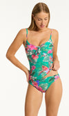 Pacifico Tie Front B/C Tankini Top