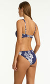 Aloha Low Square Neck Bra  French Navy