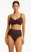 Gathered Side High Waist Pant, More Colours