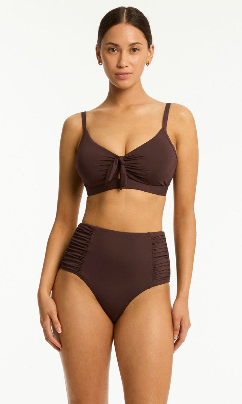 Gathered Side High Waist Pant, More Colours