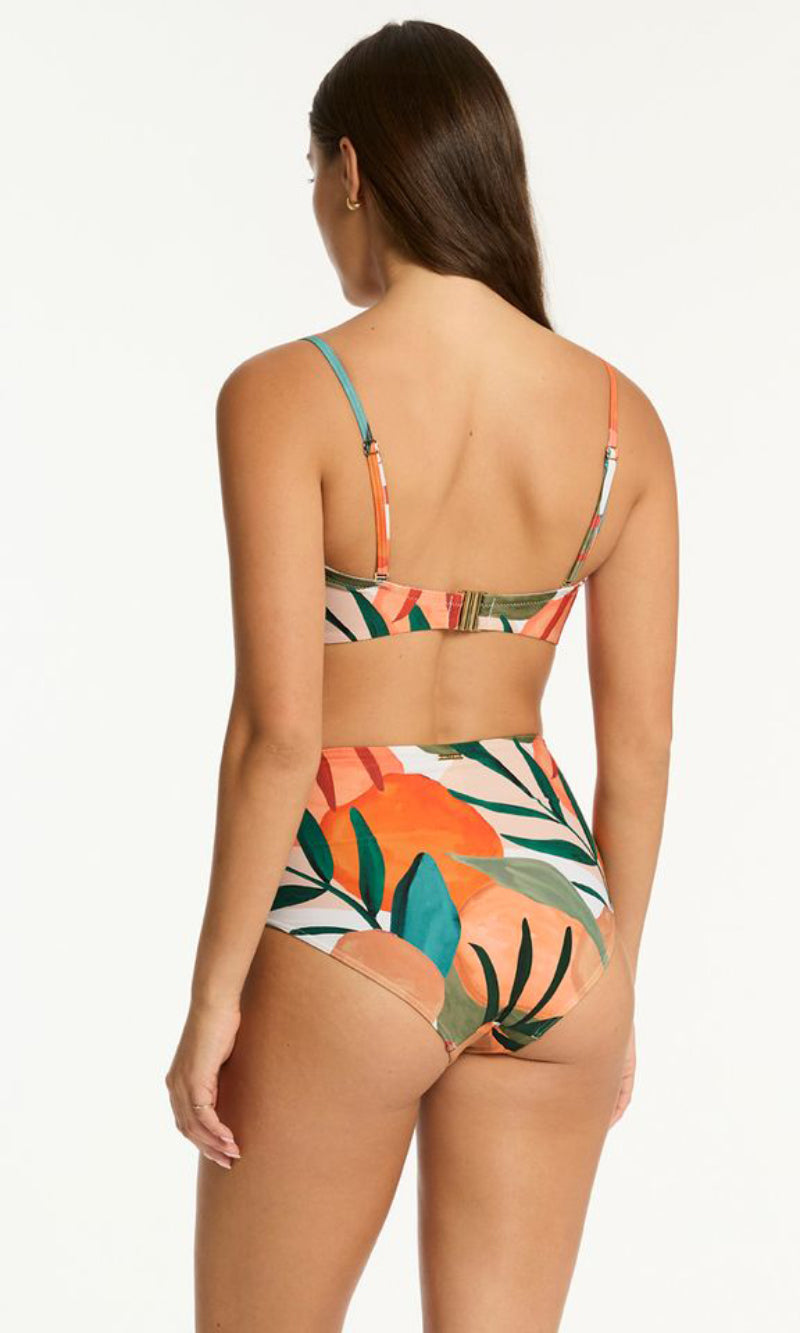 Tropaluxe High Waist Gathered Side Pant