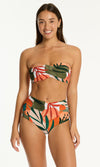 Tropaluxe High Waist Gathered Side Pant