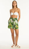 Viscose Lotus Boardwalk Short White