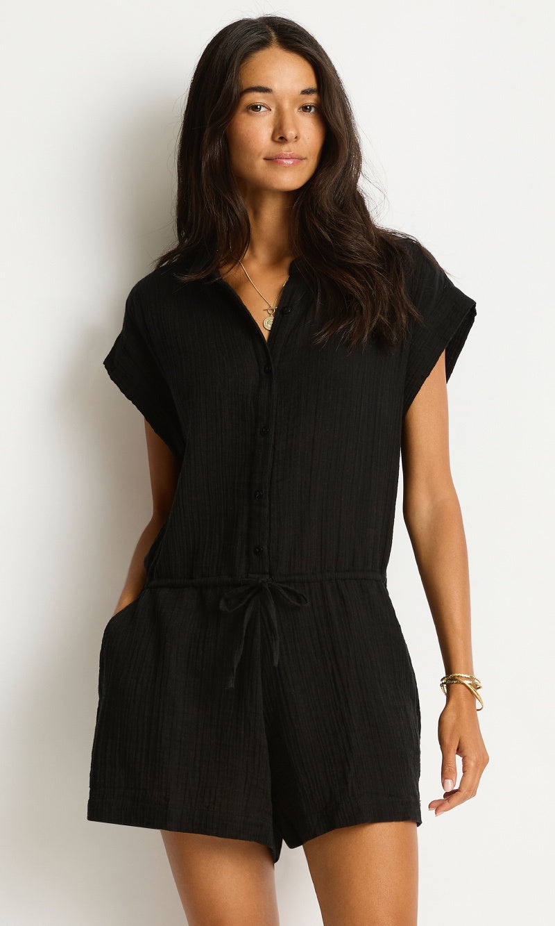 Sunset Playsuit Black