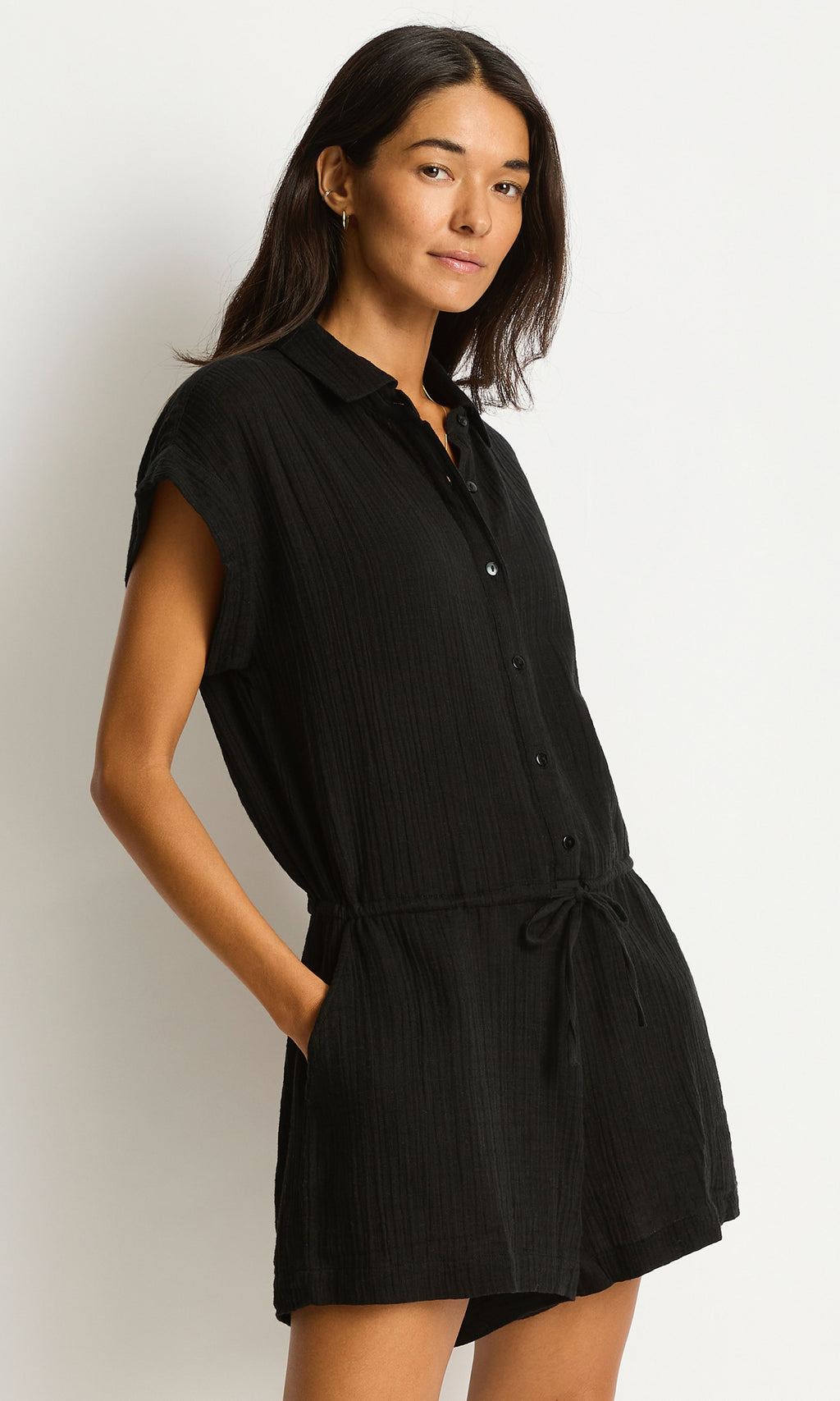 Sunset Playsuit Black
