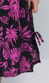 Rayon Dress Smock Pink Palms