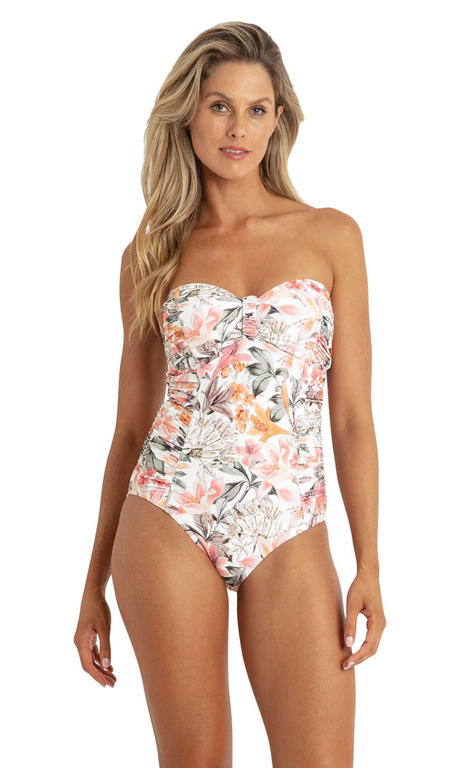 Rome Ruched Bandeau One Piece, More Colours
