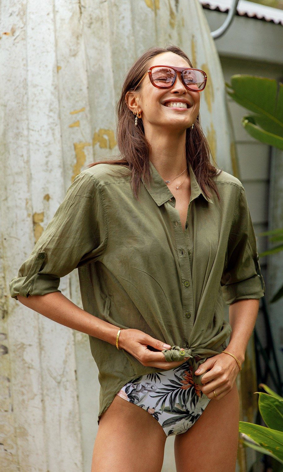 Cotton Folklore Slouch Shirt, More Colours