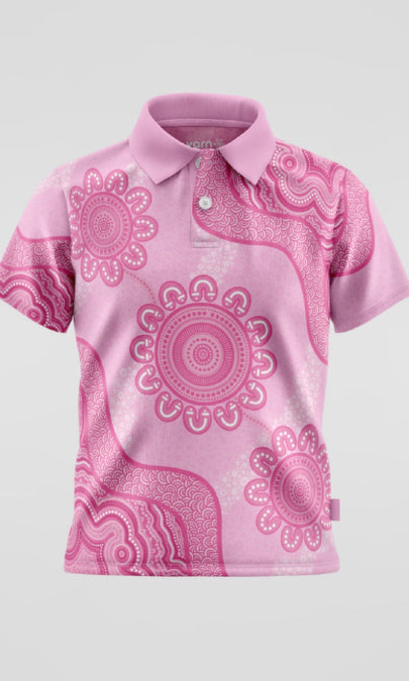 Aboriginal Art Kids Unisex Polo Sacred Women's Way
