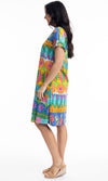 Cotton Dress Reversible Short Sleeve San Miguel