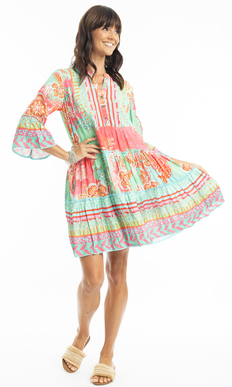 Rayon Dress Layers with Frill Sarah