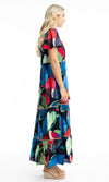 Rayon Dress Layered Midi with Tie Waist Seychelles