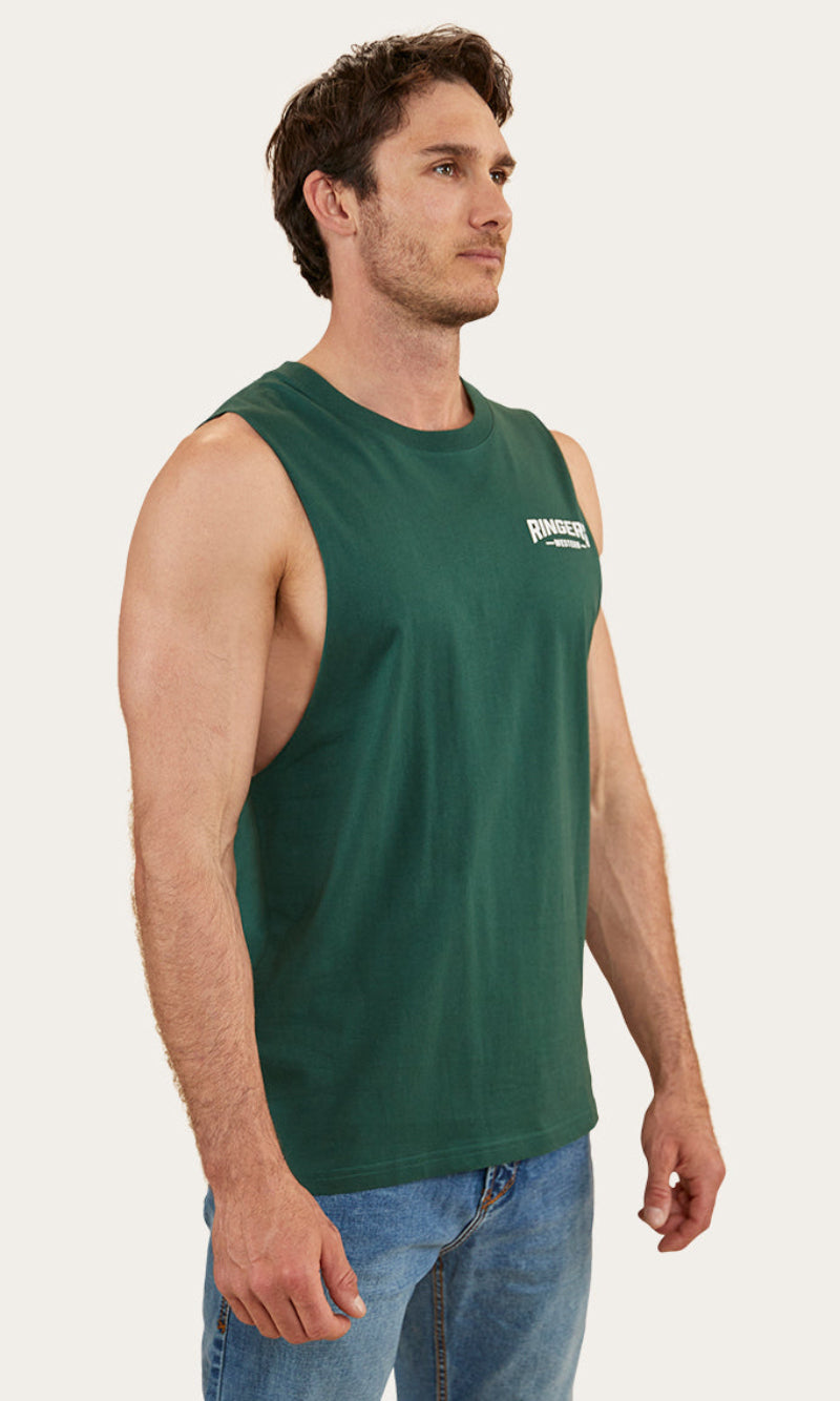 Squadron Mens Muscle Tank Pine