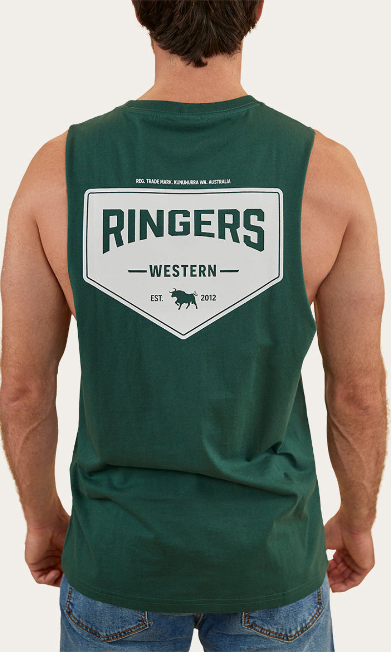 Squadron Mens Muscle Tank Pine