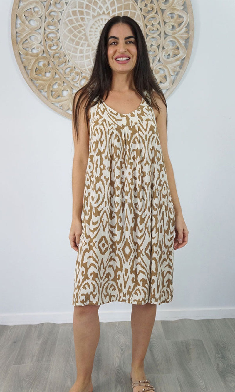 Rayon Dress Tahiti Totem, More Colours