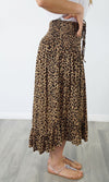 Rayon Skirt Tangelo Baby Cheetah