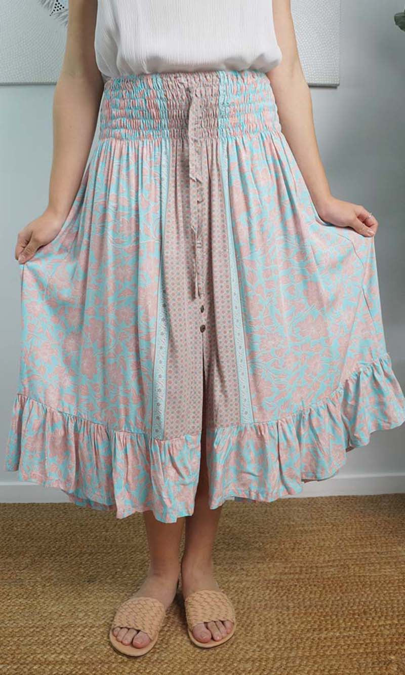 Rayon Skirt Tangelo Hanelai