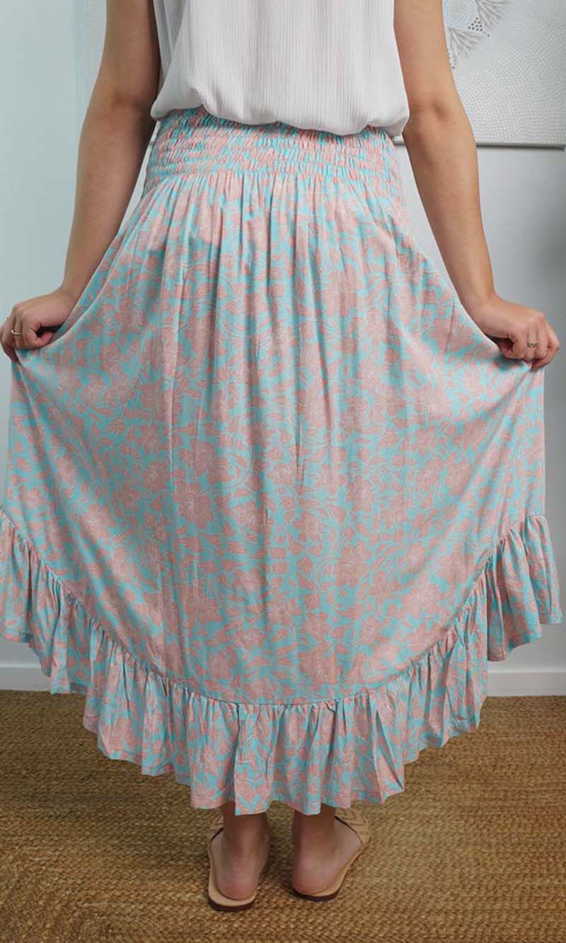 Rayon Skirt Tangelo Hanelai