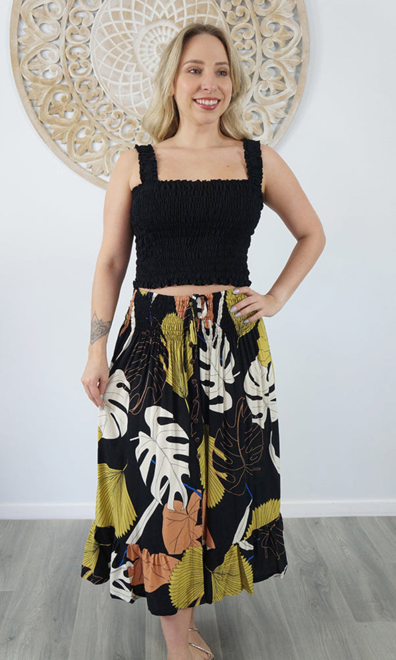 Rayon Skirt Tangelo Okinawa, More Colours