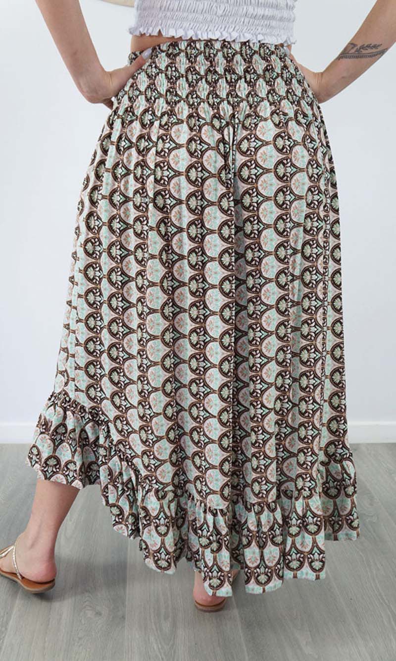 Rayon Skirt Tangelo Scallops, More Colours