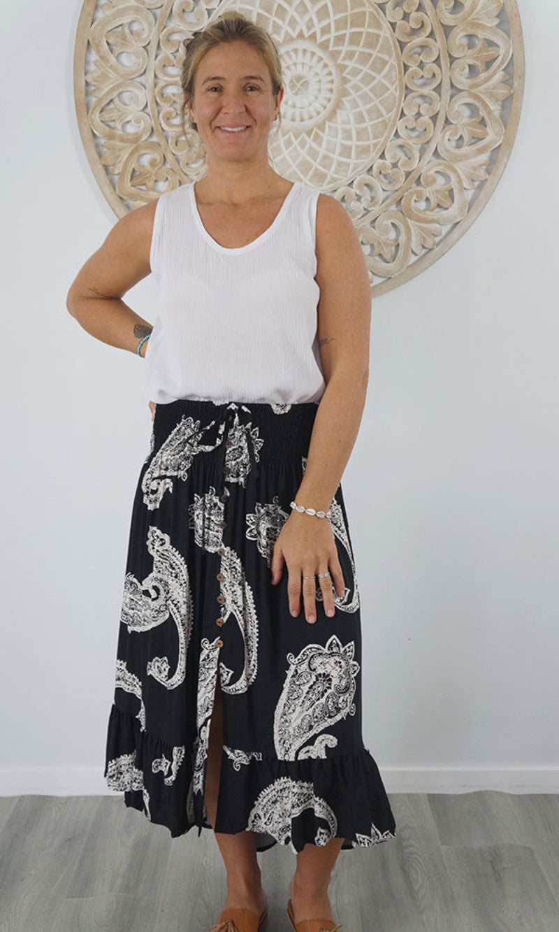 Rayon Skirt Tangelo Tree of Life, More Colours