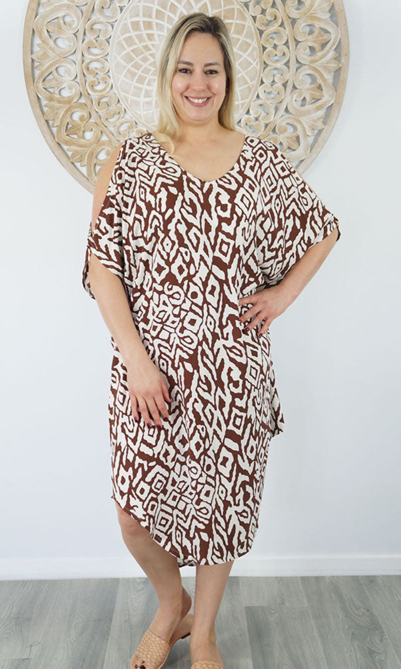 Rayon Dress Tea Tree Asmat, More Colours
