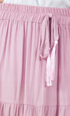 Rayon Skirt Tiered Plain, More Colours