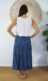Rayon Skirt Tiered Starflower, More Colours