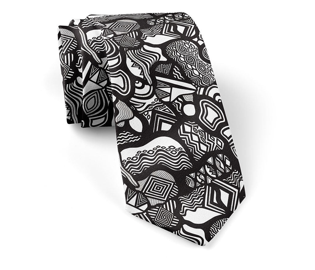 Aboriginal Art Necktie Set by Mick Harding