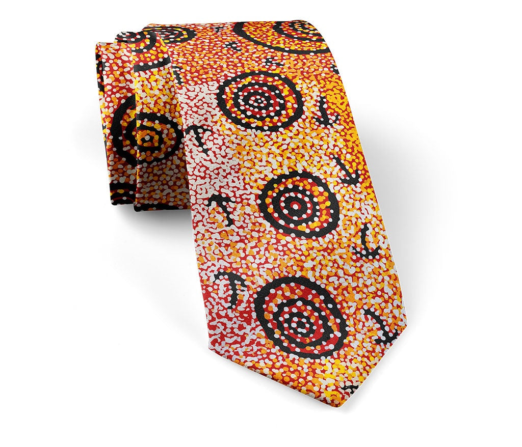 Aboriginal Art Necktie Set by Margaret Nangala Gallagher