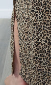 Rayon Dress Tube Baby Cheetah Brown