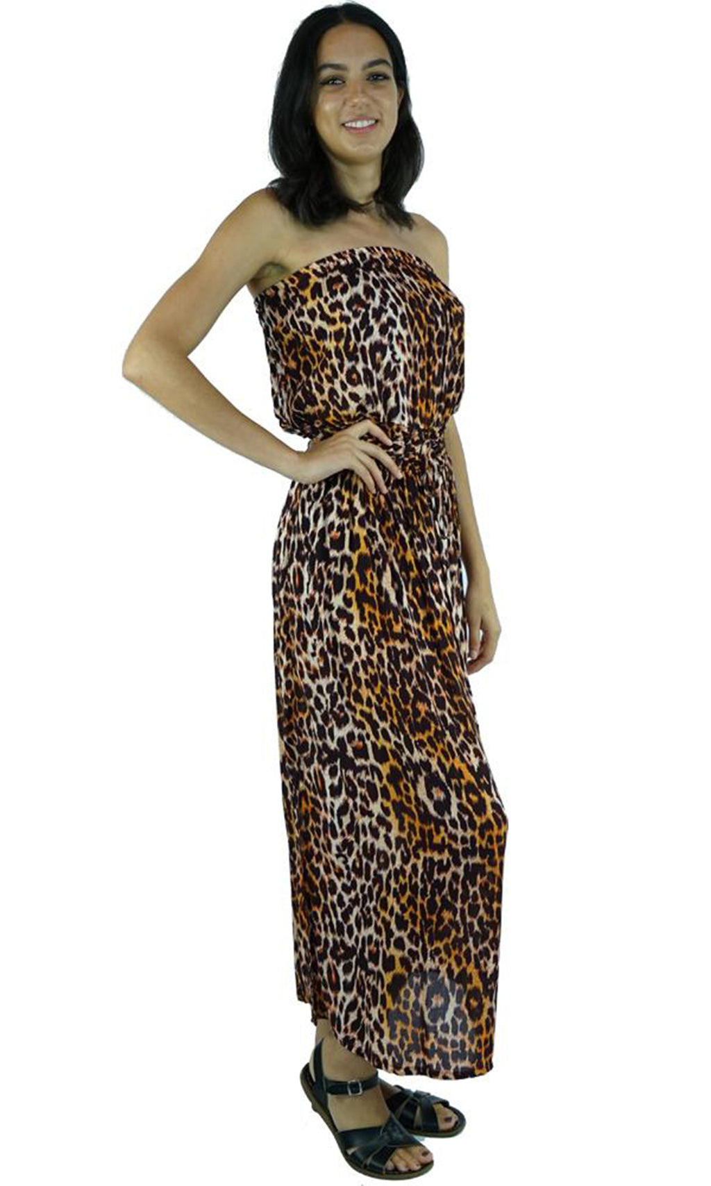 Rayon Dress Tube Leopard, More Colours