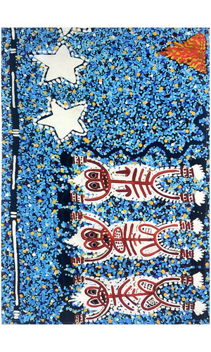 Aboriginal Art Cotton Tea Towel by Cedric Varcoe (2)