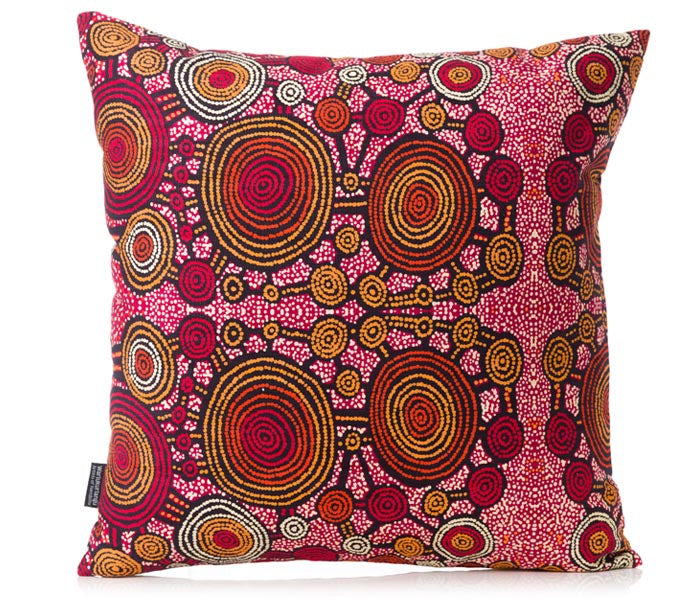 Aboriginal Art Cushion Cover Teddy Gibson