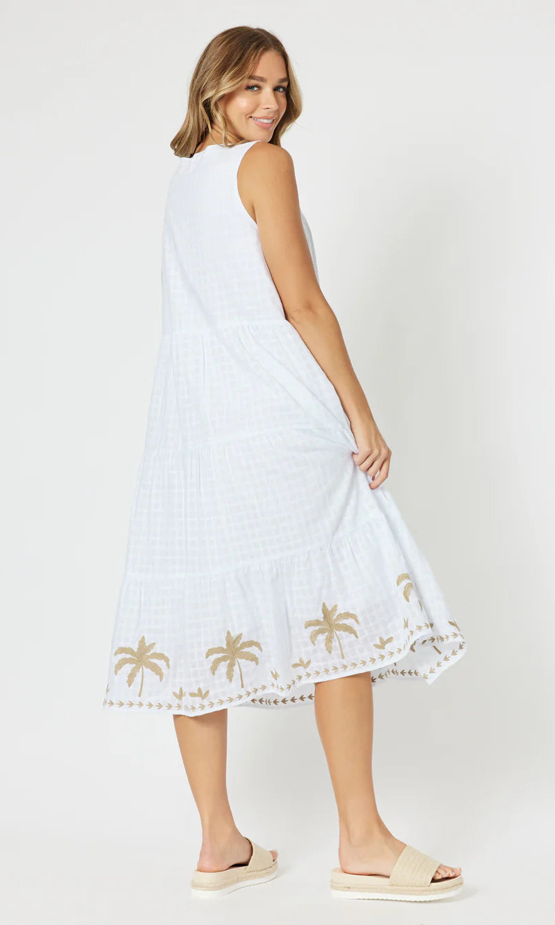 Cotton Dress Oasis White