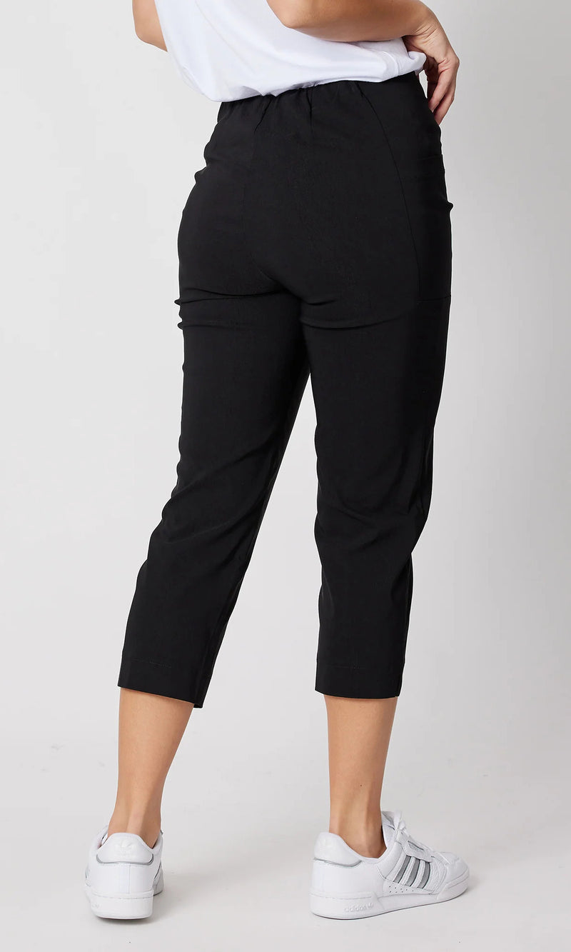 Viscose 3/4 Length Stretch Pant Zara