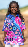 NAIDOC 2025 Aboriginal Art Kids Unisex Polo Thriving Together