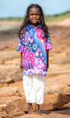 NAIDOC 2025 Aboriginal Art Kids Unisex Polo Thriving Together