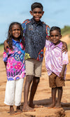 NAIDOC 2025 Aboriginal Art Kids Unisex Polo Thriving Together