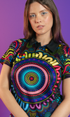 Aboriginal Art Ladies Fitted Polo Together - Pride Worn Proudly