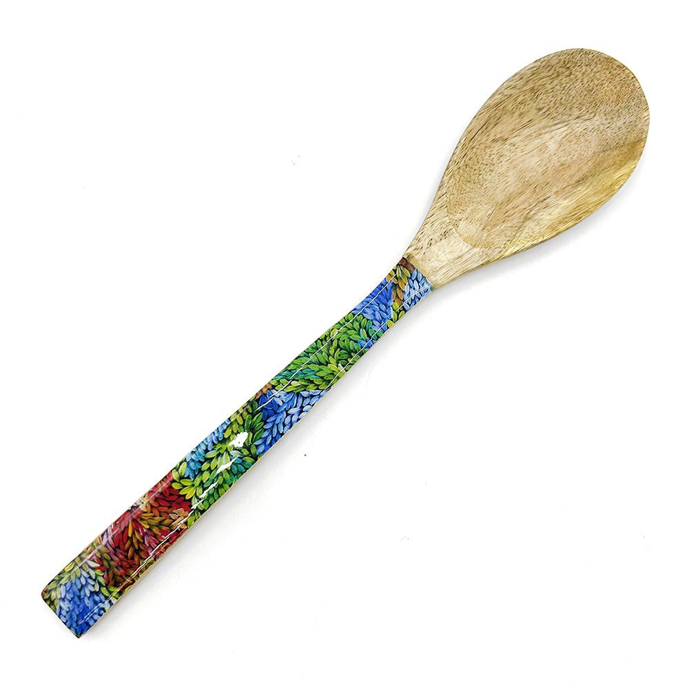 Aboriginal Art Serving Spoon – Wood by Patricia Napurrula Multa