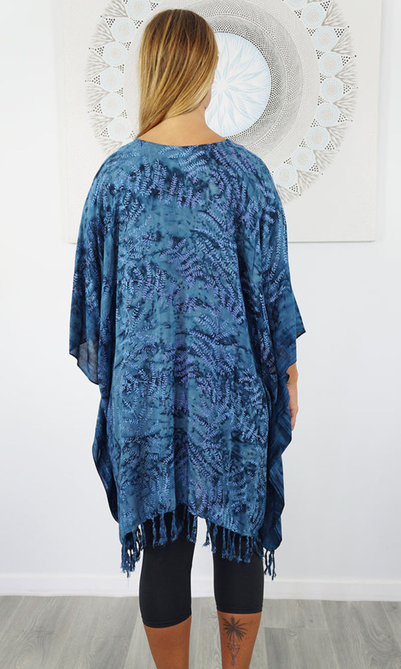 Rayon Cover Up V Neck Fossils