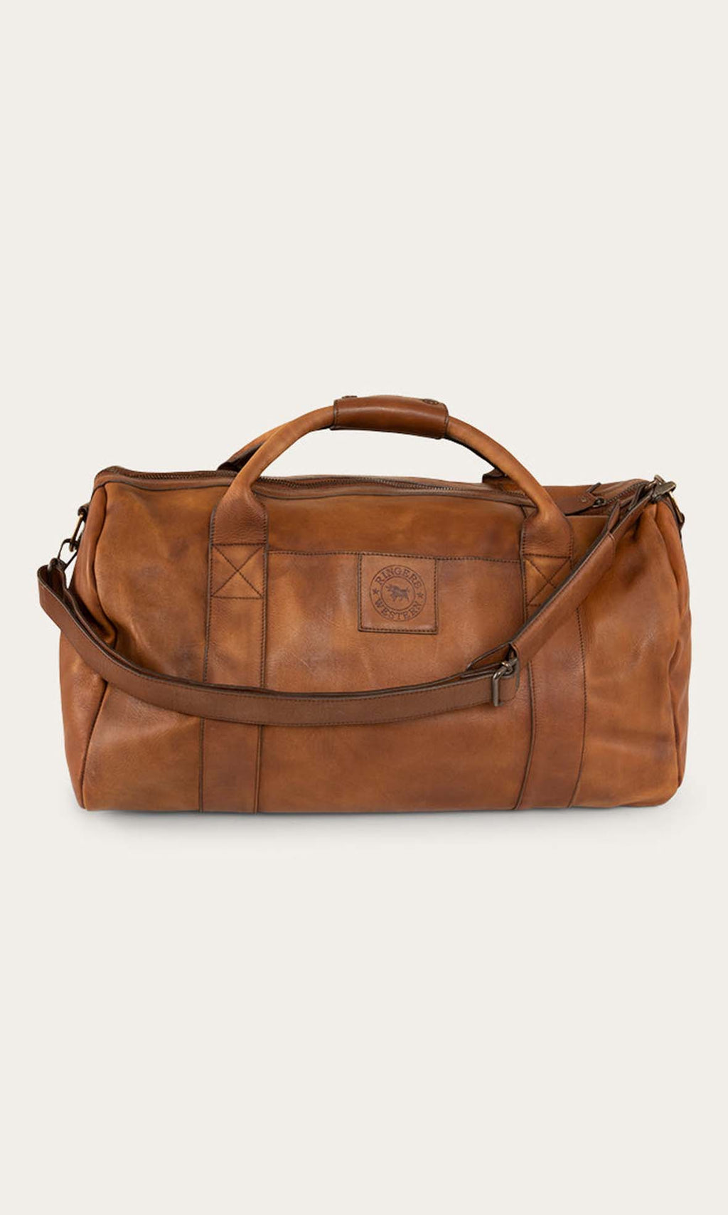 Willare Large Leather Duffle Bourbon