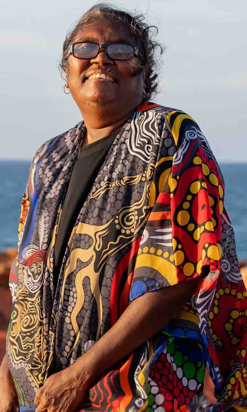 Aboriginal Art Chiffon Shawl Wisdom of Our Elders
