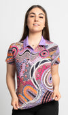 Aboriginal Art Ladies Fitted Waugal