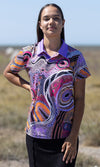 Aboriginal Art Ladies Fitted Waugal